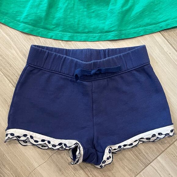 Crewcuts Janie and Jack Matching Set with Bow Eyelet Ruffle St Patty Green 5T - Picture 4 of 11